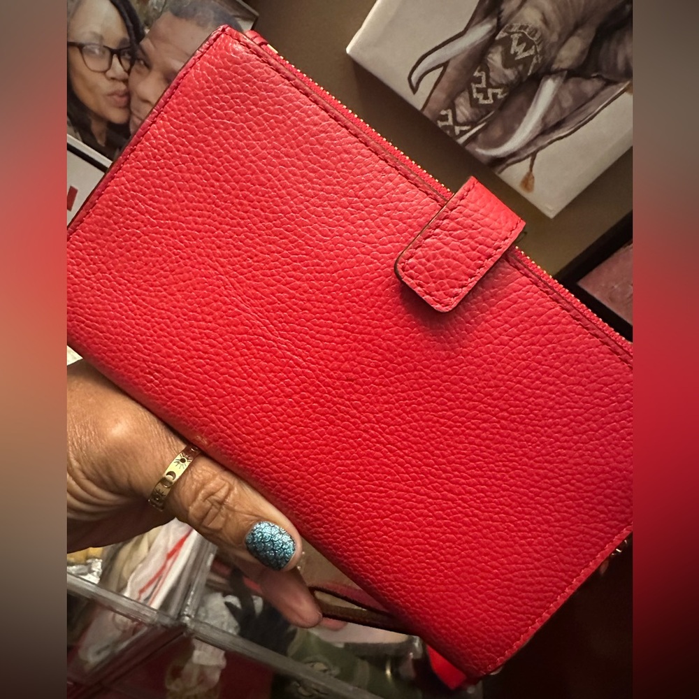 Nwot Adele Pebbled Leather Smartphone Wallet Wris… - image 6